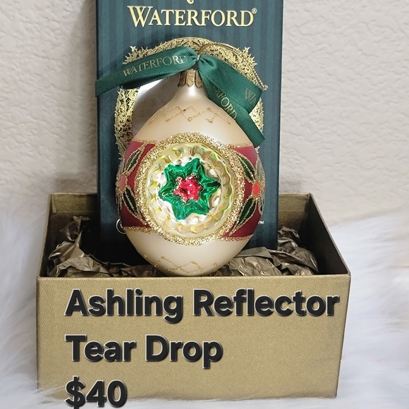 WATERFORD HOLIDAY HEIRLOOMS 1998 DATED EGG CHRISTMAS ORNAMENT - Picture 13 of 16